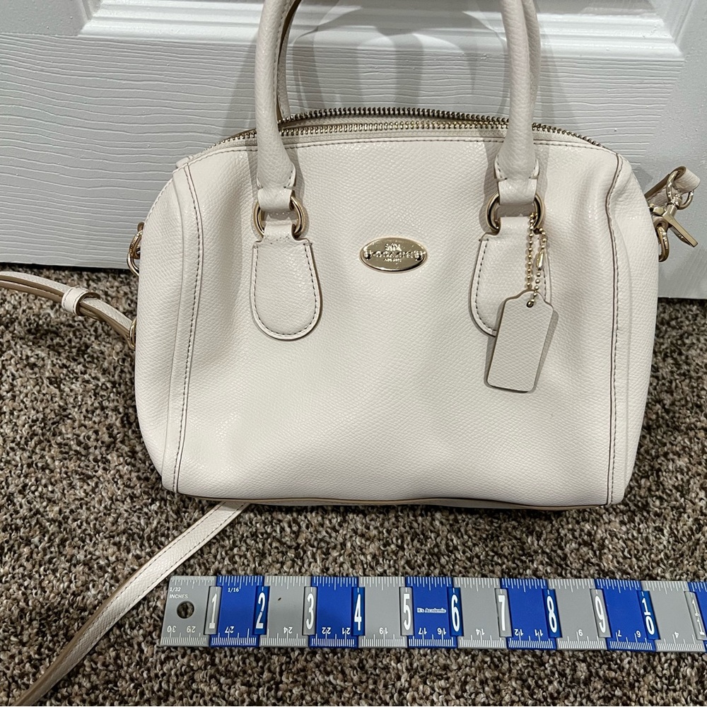 Coach cream white purse